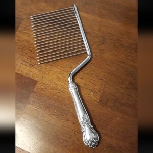 Weidlich Sterling Silver Handle Wedding Cake Breaker Floral Pattern Ancestry